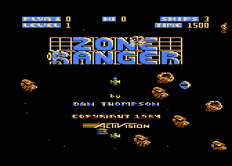 Zone Ranger title screen for Atari 5200